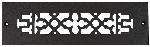 AcornGR2BG-DCast Iron Decorative Grille 10 in. x 2-1/4 in. with Holes