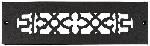 AcornGR3BG-DCast Iron Decorative Grille 12 in. x 2-1/4 in. with Holes